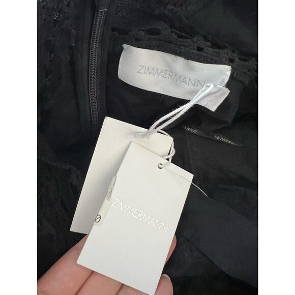 ZIMMERMANN Ruffled Trimming Black Dress US2(Zimmermann 0) - Picture 11 of 12